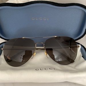 Gucci black aviators
